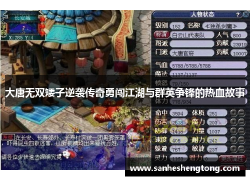 大唐无双矮子逆袭传奇勇闯江湖与群英争锋的热血故事